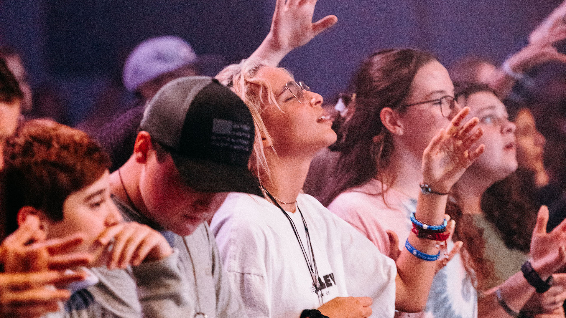 Image of Students Worshiping